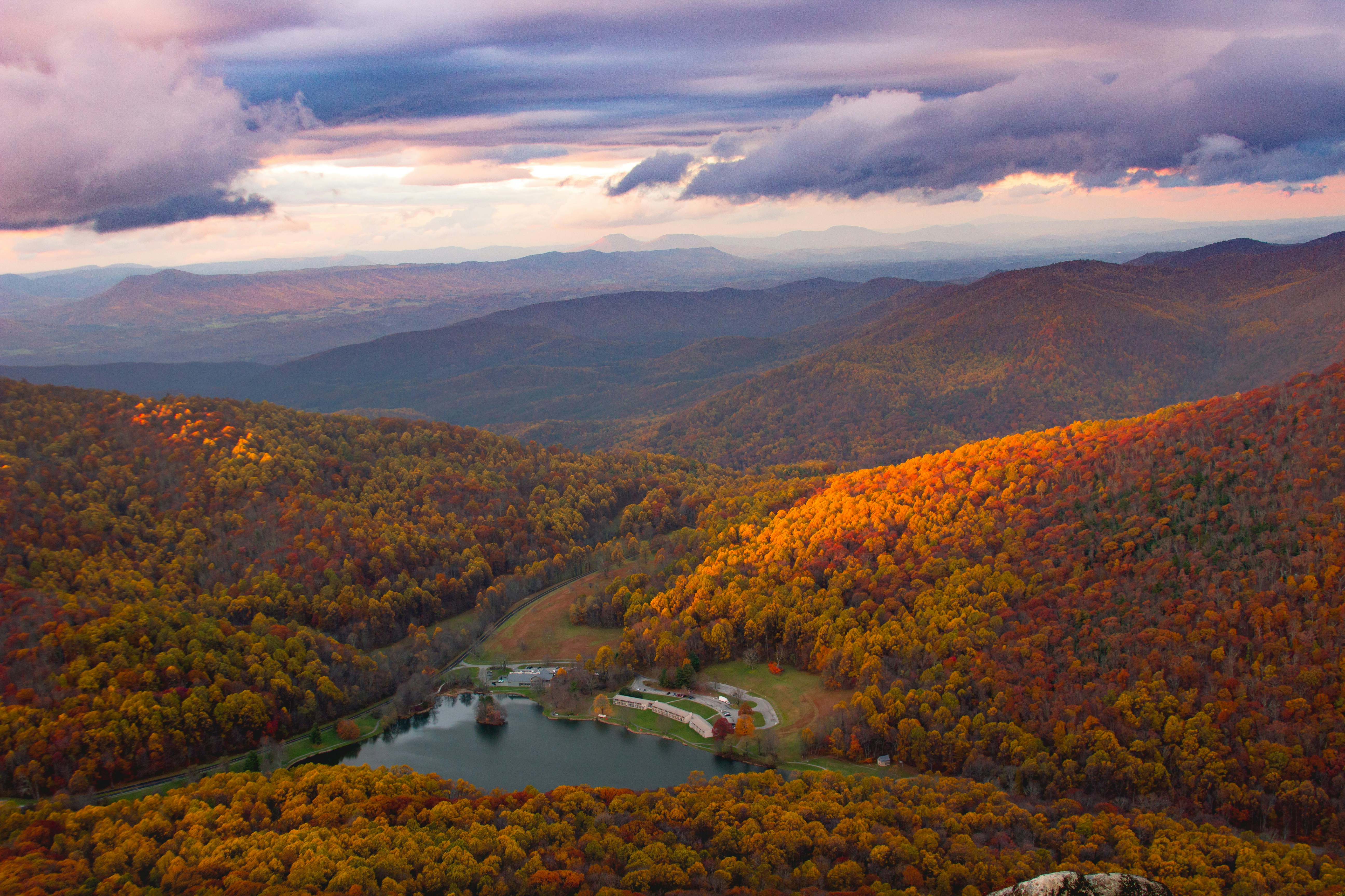 Autumn mountains in Macon County